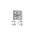 Støle med lauv og trådkant, oksidert