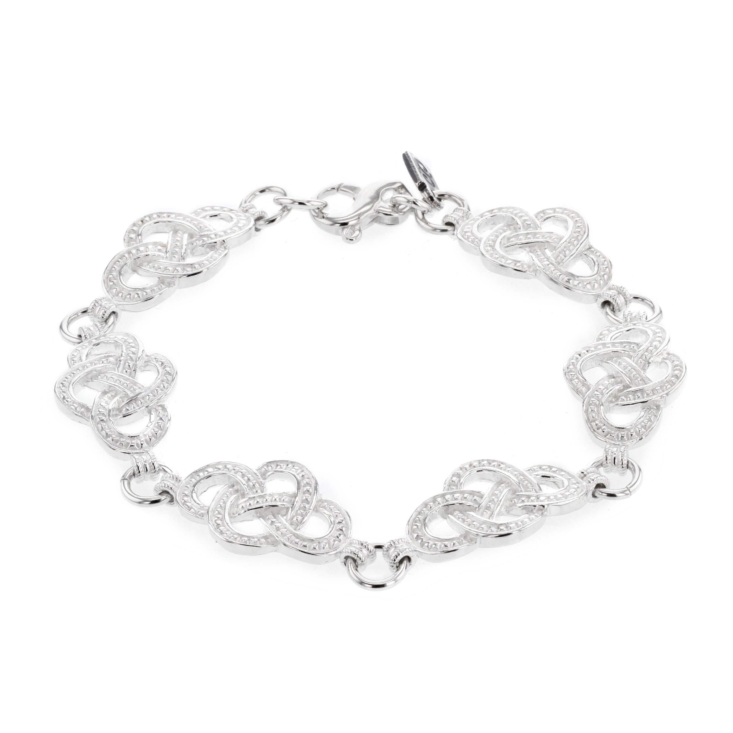 Olavsrosa armband 5 ledd, sølv