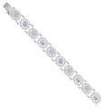 Rose armband med krystall, sølv