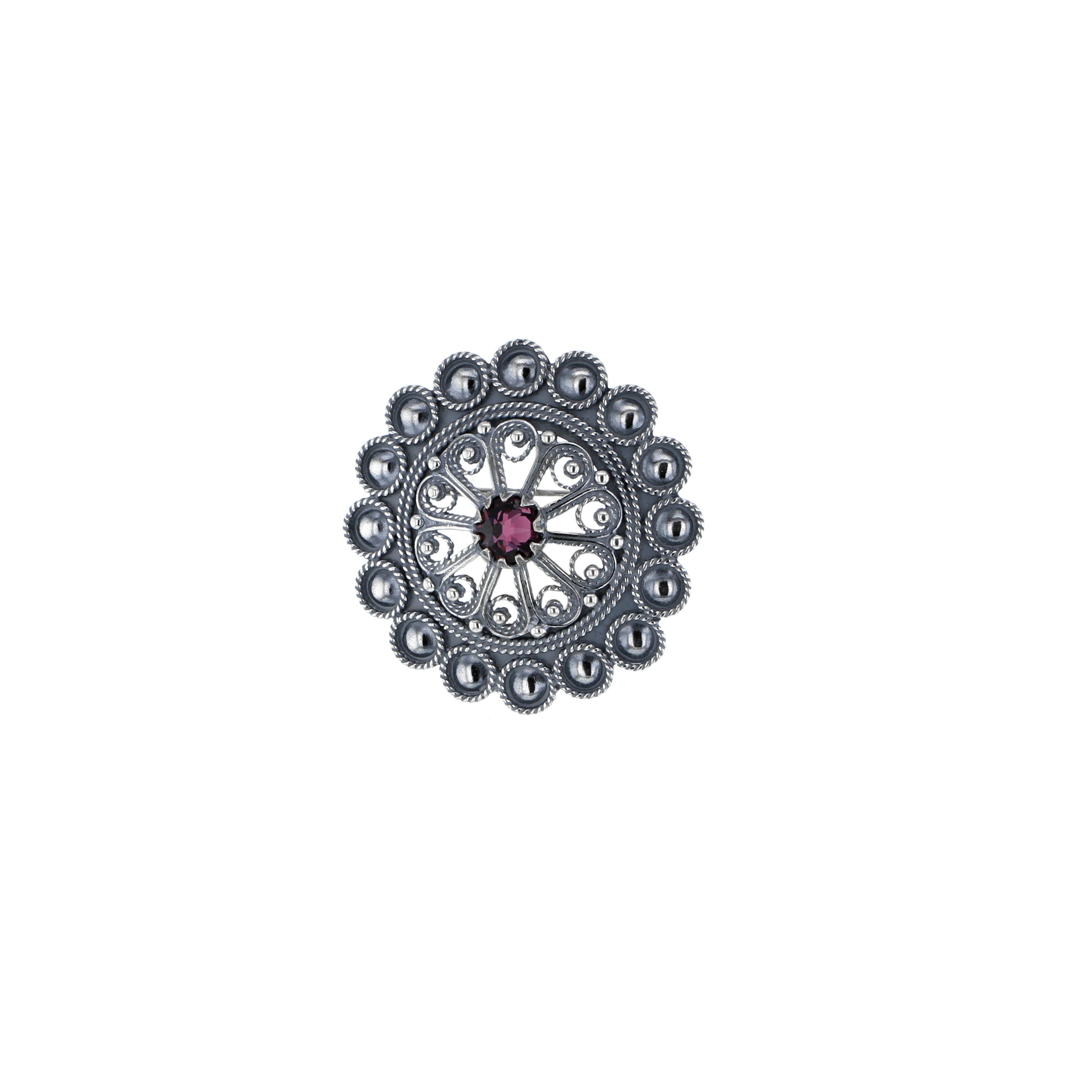 Nål med krystall, oksidert