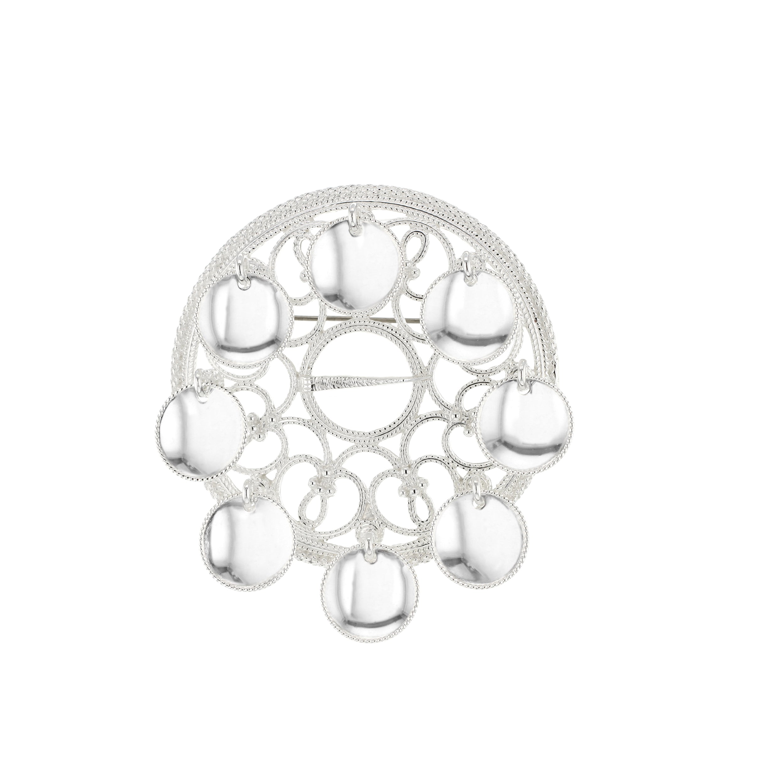 Rosesølje med lauv, sølv