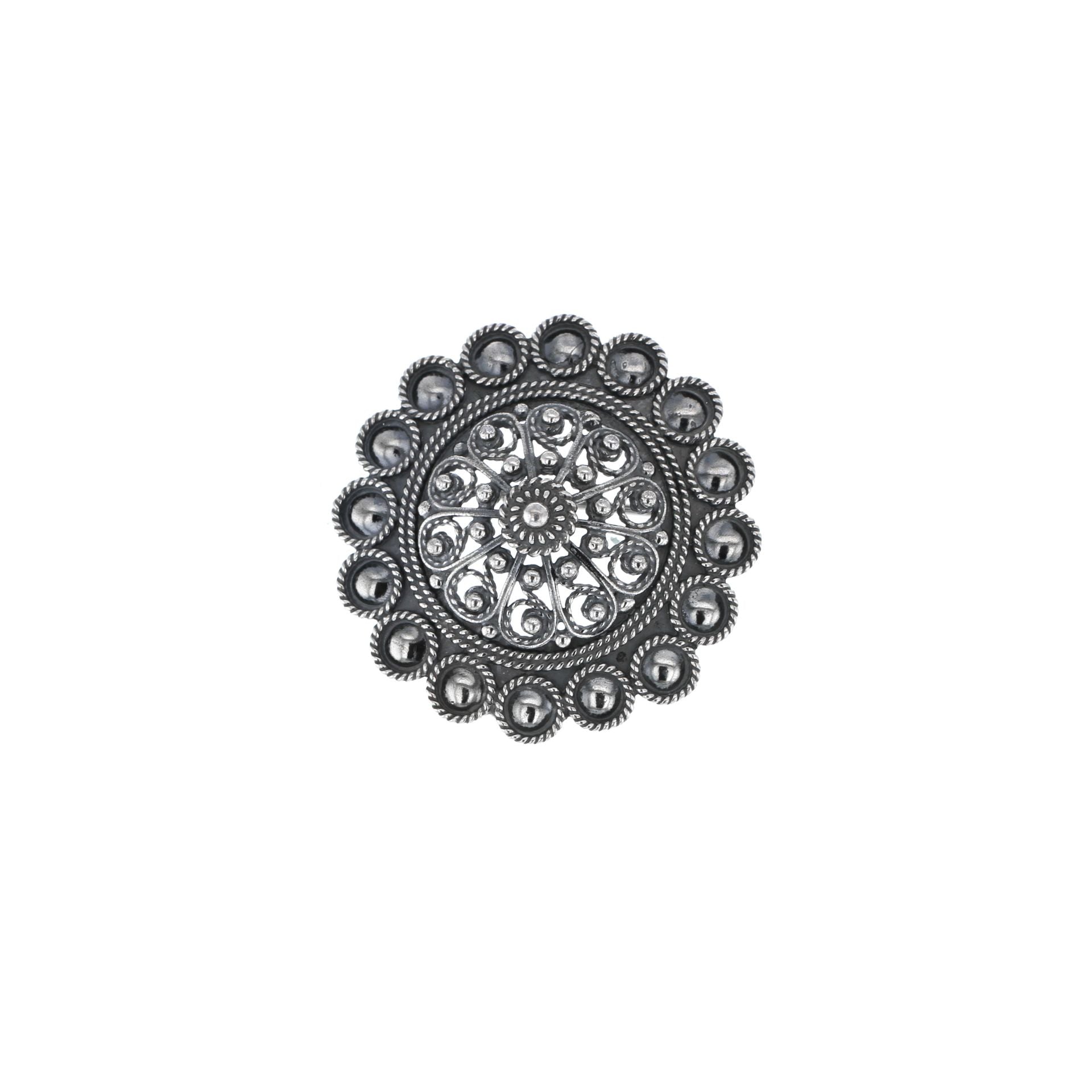 Nål med midtrose, oksidert