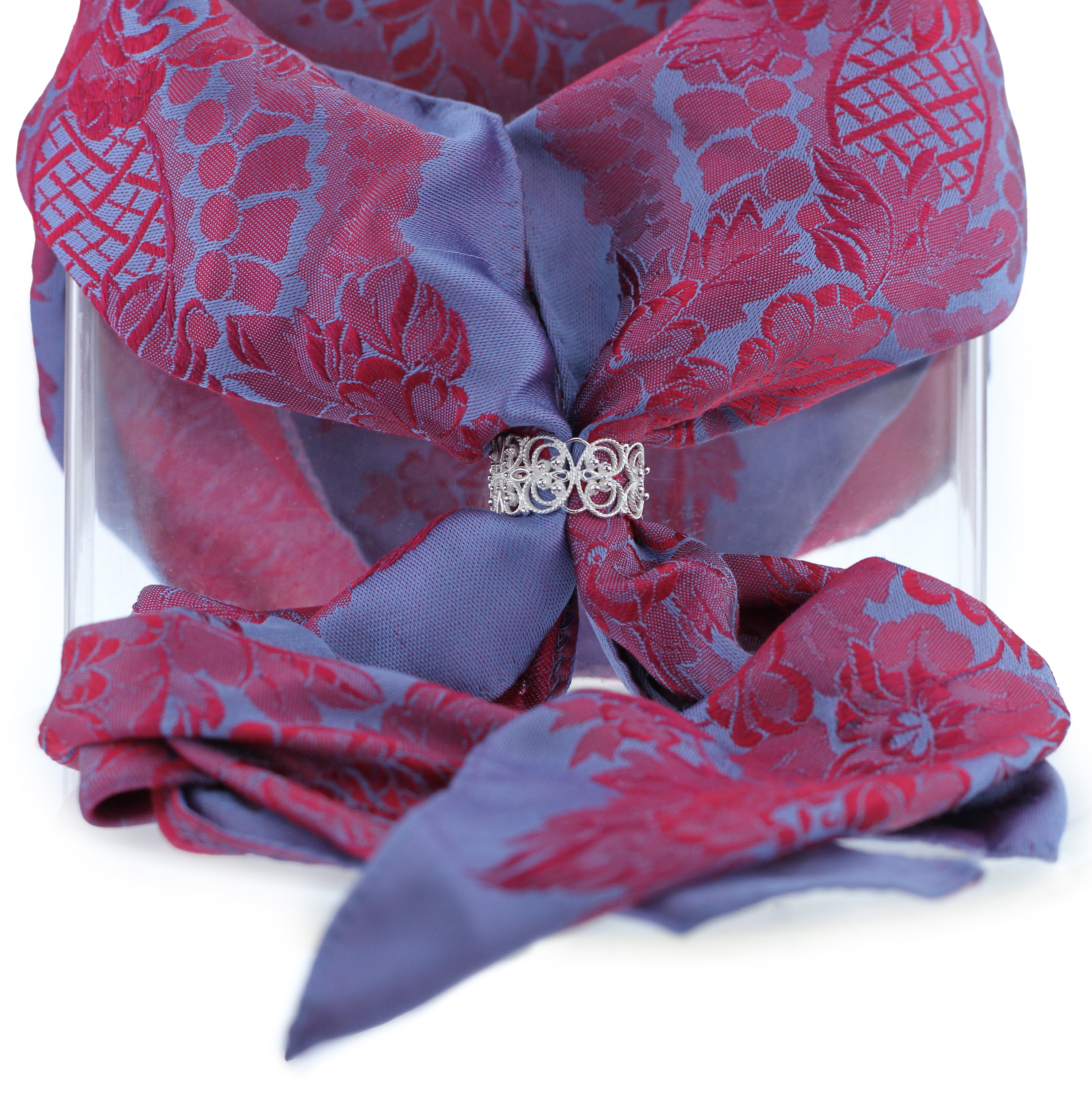 Sjalring i filigran, sølv