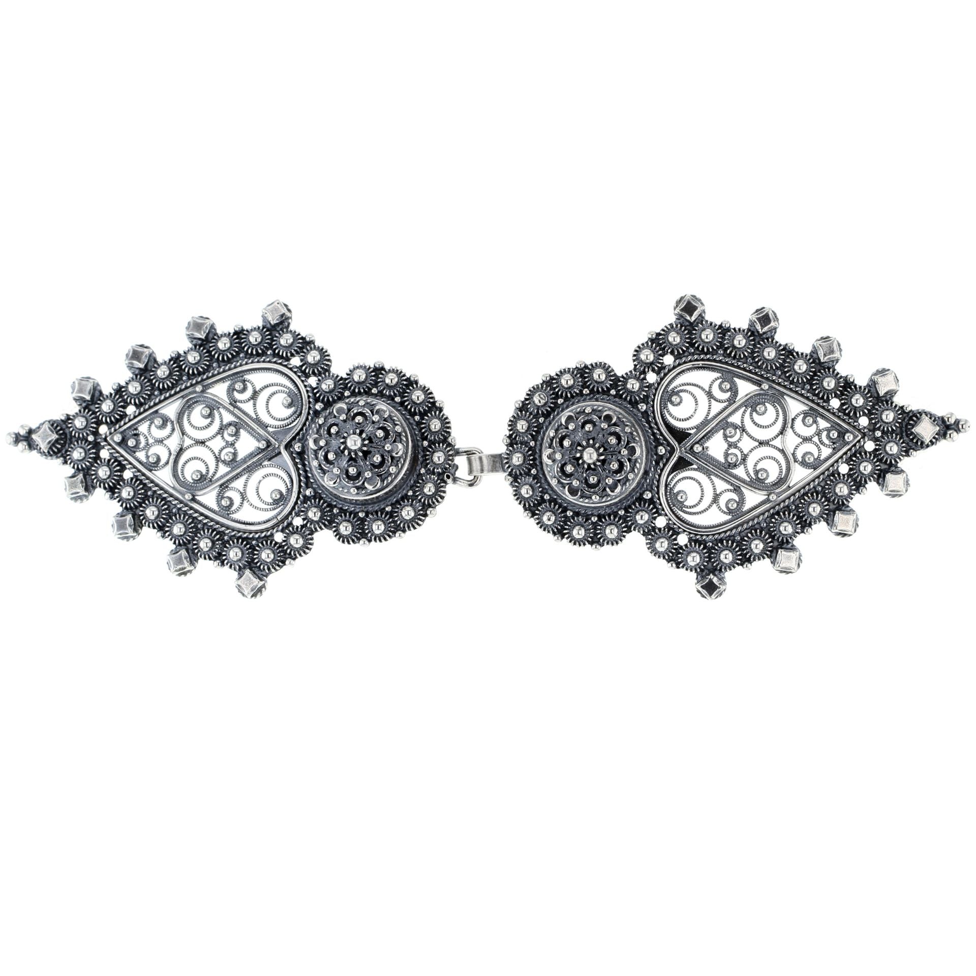 Stor filigranspenne uten nåll, oksidert