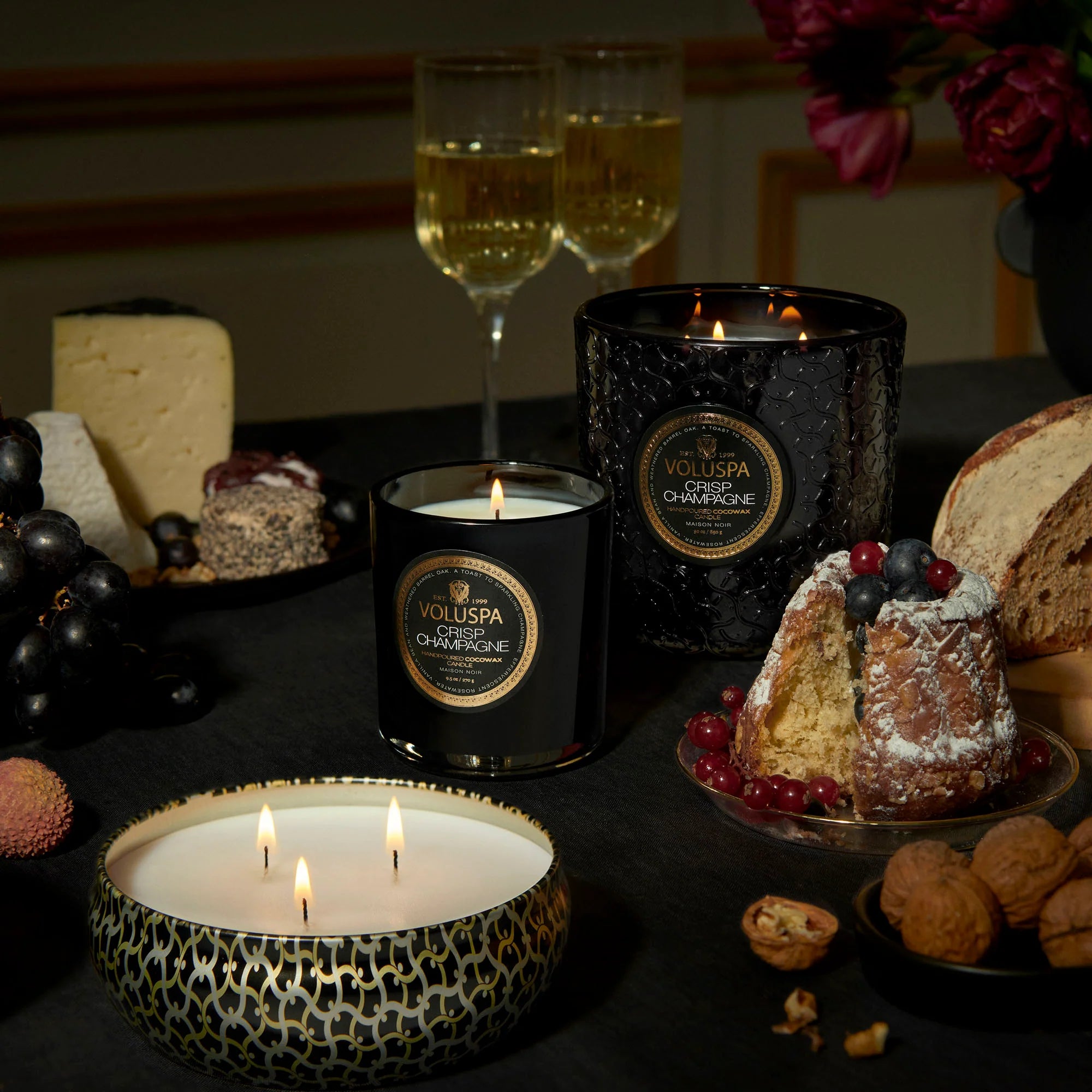 Voluspa Crisp Champagne duftljos, 60t