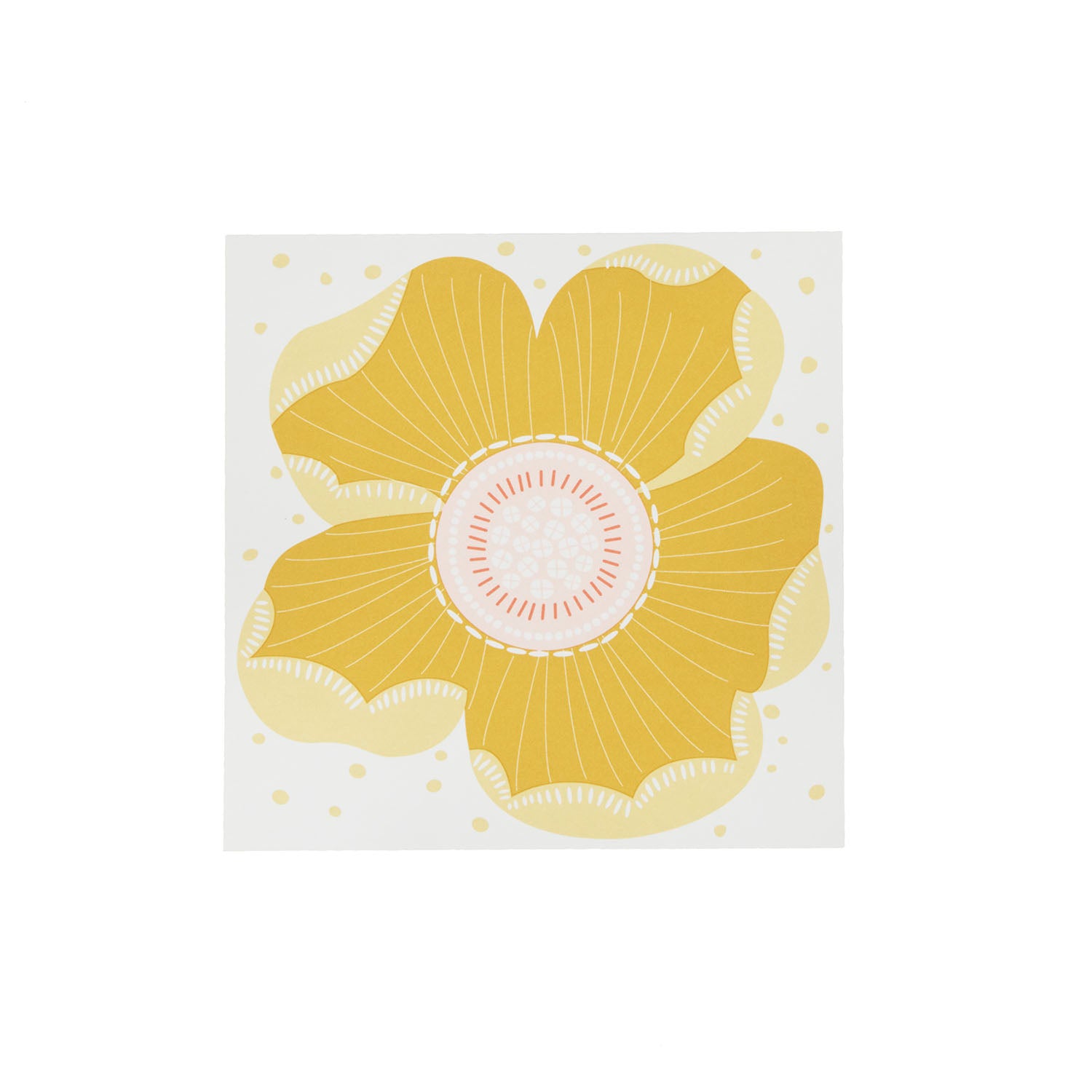 Bungalow Poppy Honey serviettar, 12,5x12,5