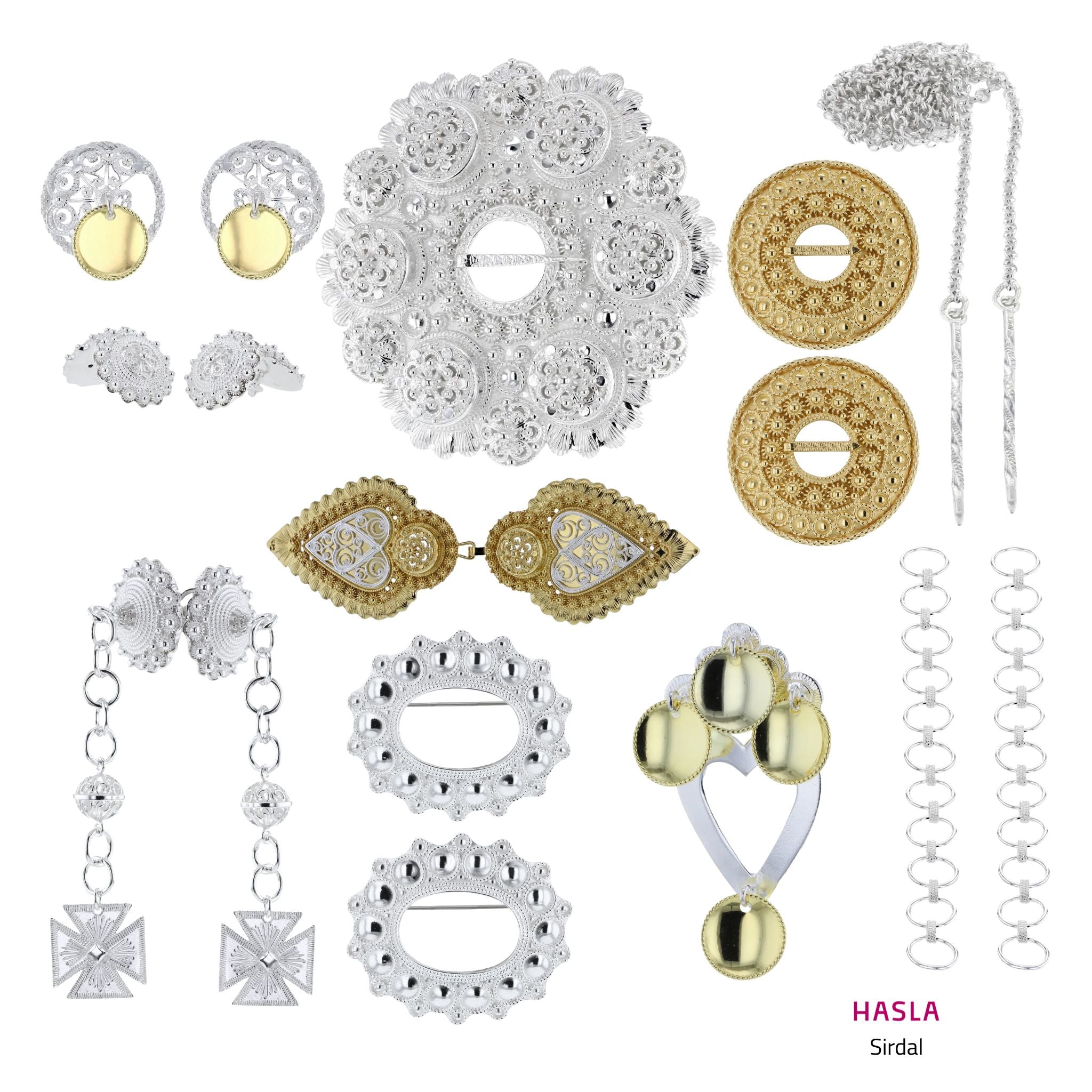 Bunadsølvpakke Sirdal med bolesølje