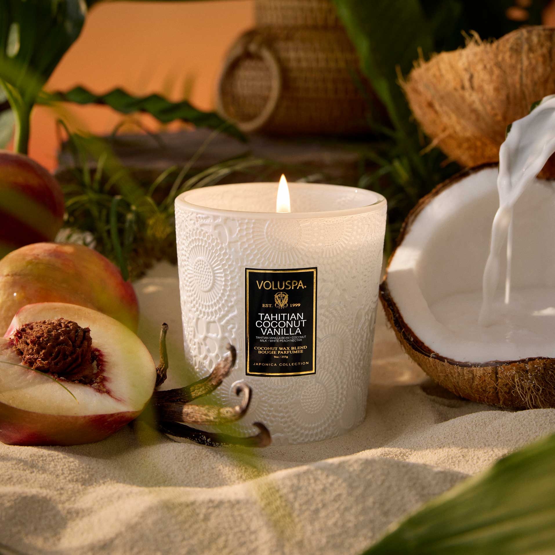 Voluspa Tahitian Coconut Vanilla duftljos, 60t