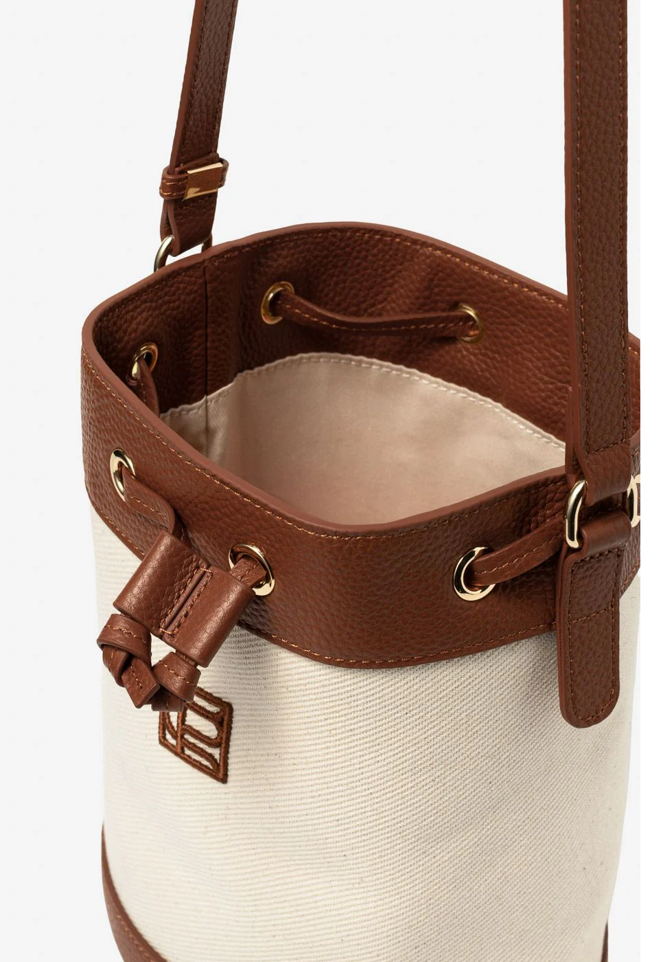 Camilla Pihl Canvas Bucket bag, brun